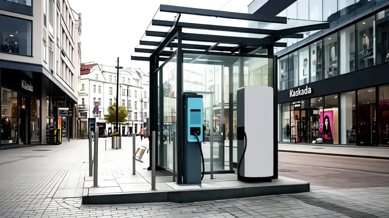 Nowa stacja ładowania pojazdów elektrycznych przy galerii Kaskada Nowa stacja ładowania pojazdów elektrycznych przy galerii Kaskada